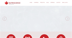 Desktop Screenshot of nutriscience.com.br